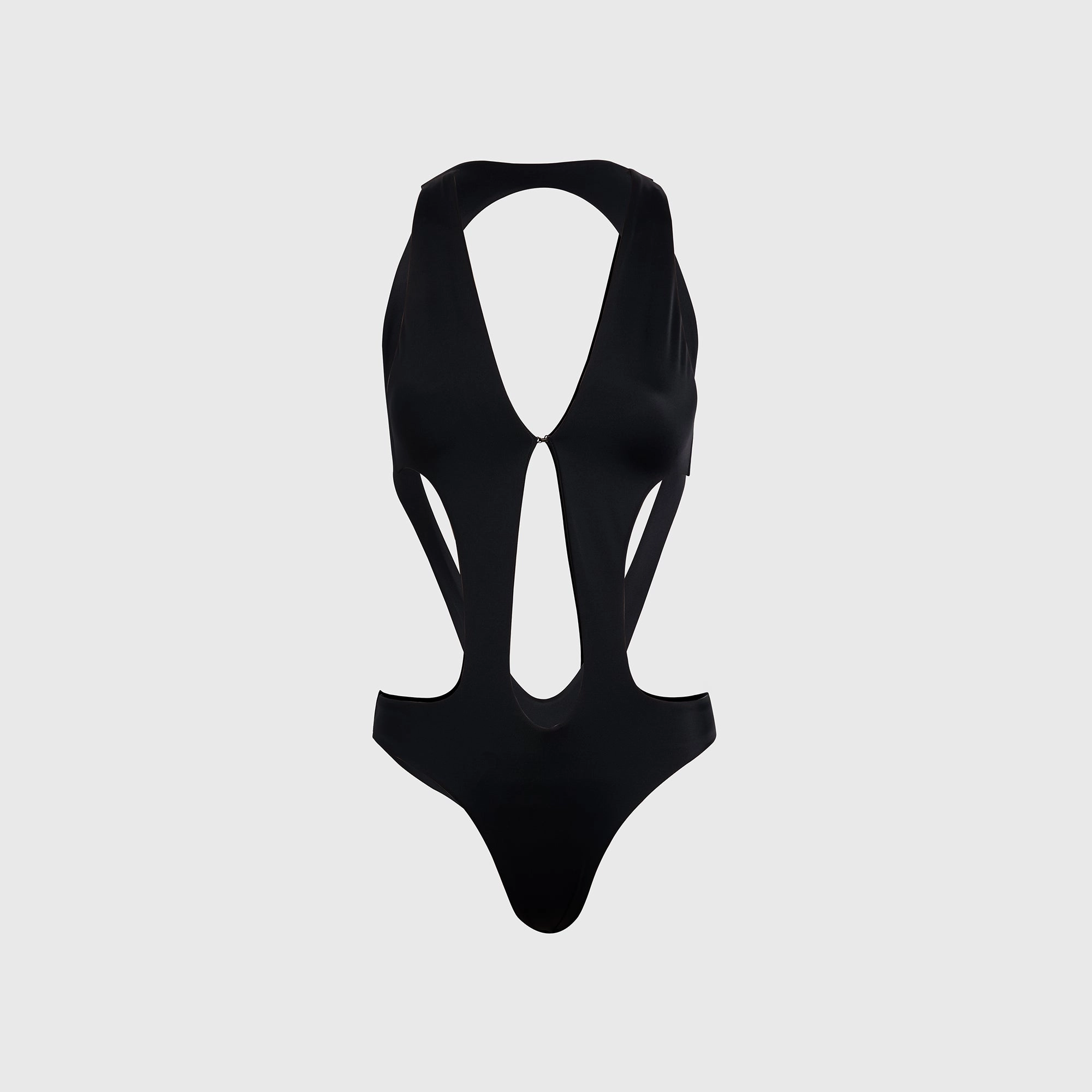 Racerback Support Flex Stretch Fabric Netta Valeria One Piece - Abyss
