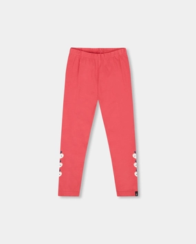 ReinforcedKnees Organic Cotton Leggings Red with Apples