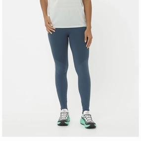 AntiChafing Seams Salomon | Women's Sense Aero Stow Tights - Midnight Navy