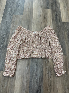 Top Long Sleeve By Arula In Floral Print, Size: L AllPurpose Design