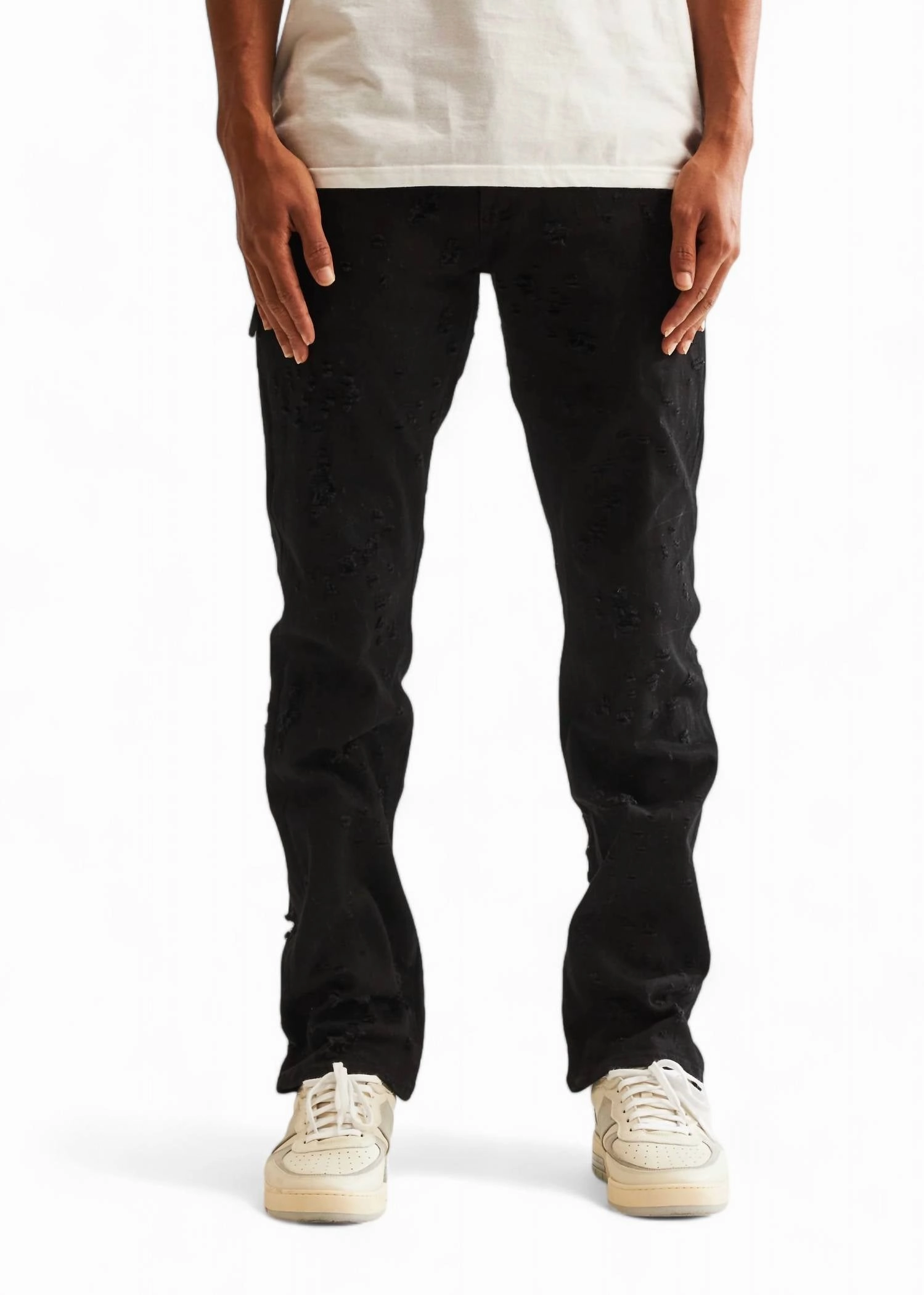 Owen Straight Denim Jean In Jet Black Basic Comfort