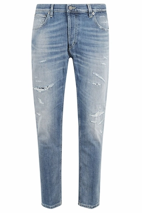 Brighton Carrot Fit Darned Light Blue Denim Jeans Soft Date Night Street Fashion Morning Stroll Professional Wear Brunch Outfit