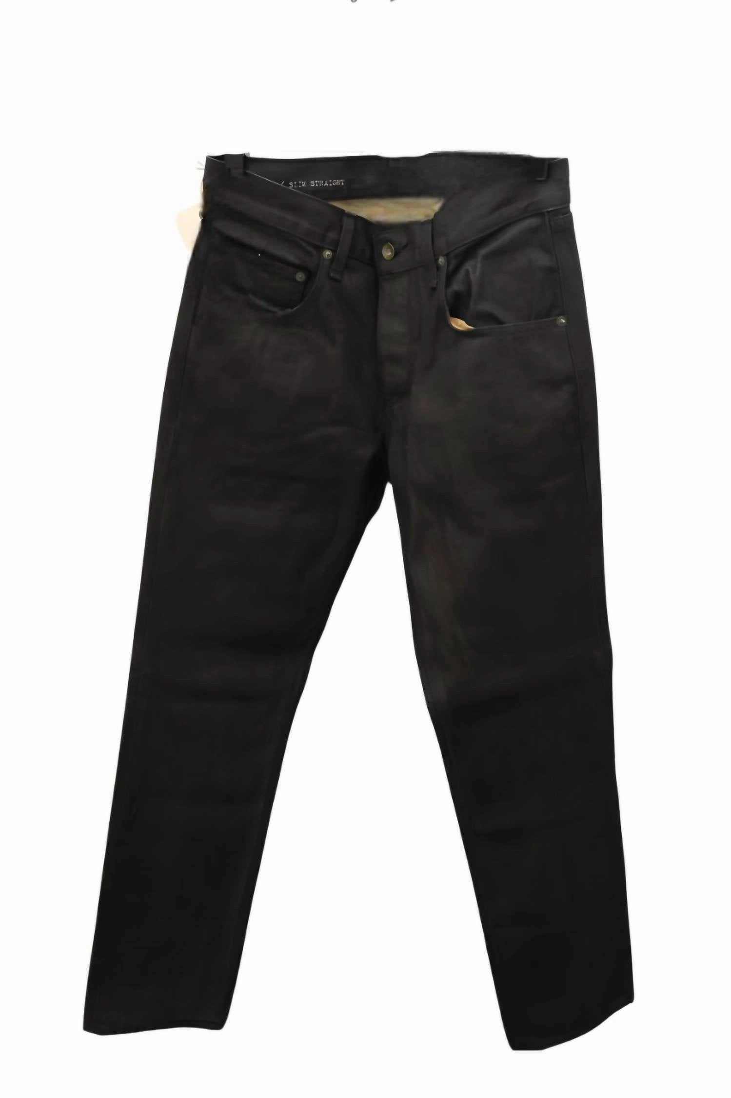 Effortless Style Slim Straight Leg Jean In Brown Denim