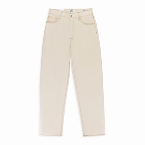 Comfy Choice BENZ TWILL ECRU STRAIGHT FIT JEANS