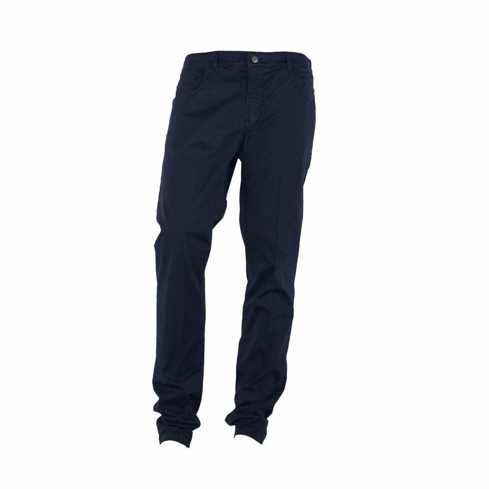 Season Ready Date Night Daily Wear Made in Italy Sophisticated Summer Cotton-Blend Men's Trousers