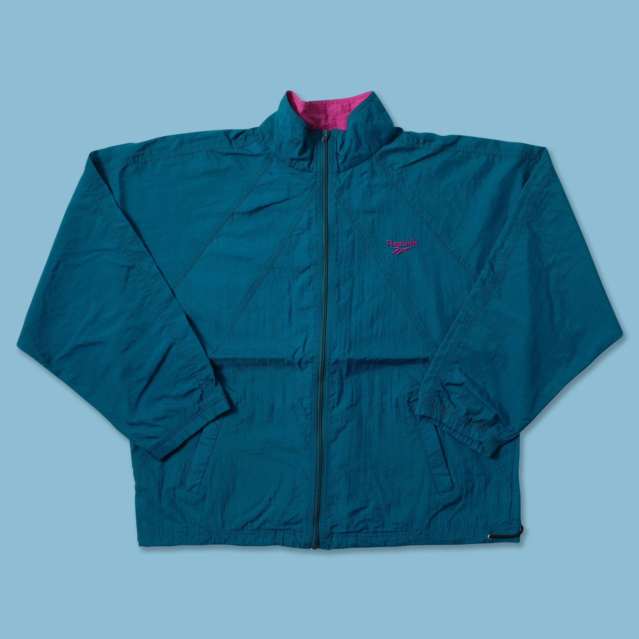 Vintage Reebok Track Jacket Medium Travel Must Long Lasting Shape Retention