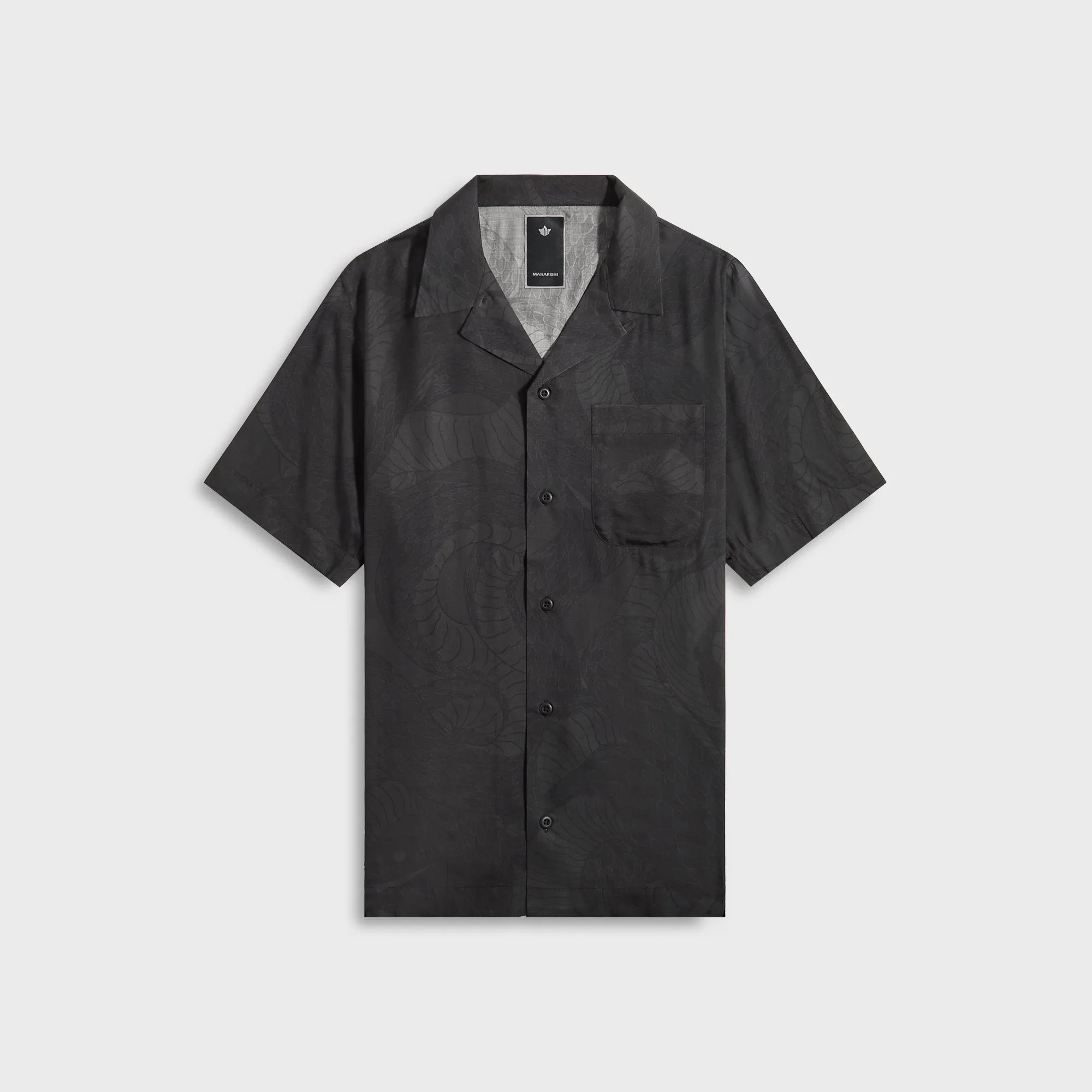 Maharishi 1480 Snakeskin Summer Shirt - Subdued Night Effortless Style Flexible Material
