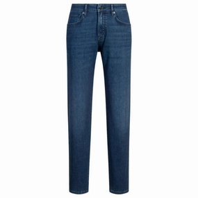 Casual Staple Maine regular-fit jeans in blue soft-motion denim