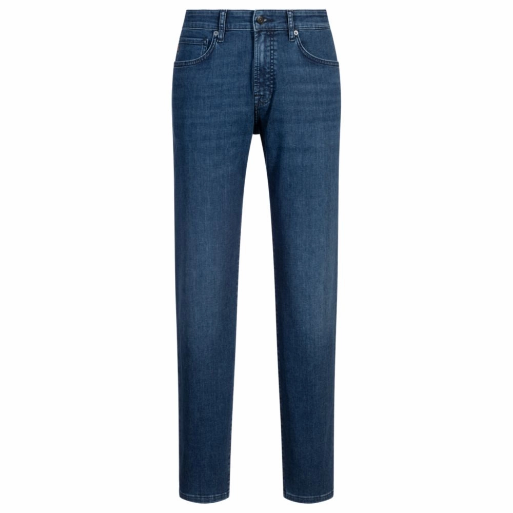 Casual Staple Maine regular-fit jeans in blue soft-motion denim