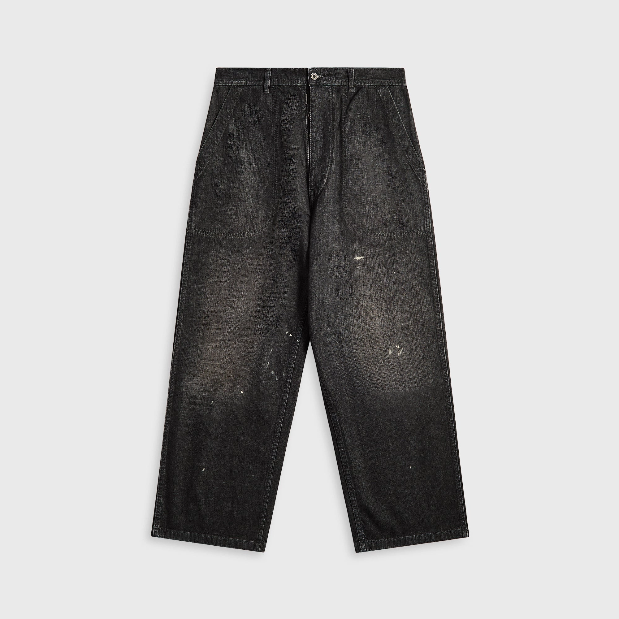 Water Resistant Finish Durable Fit Maison Margiela Pants - Black