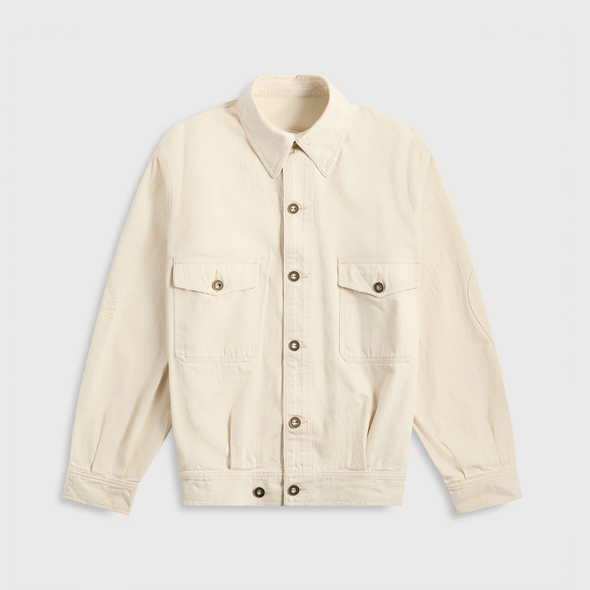 Maison Margiela Utility Jacket - Ivory Wrinkle Free Exterior