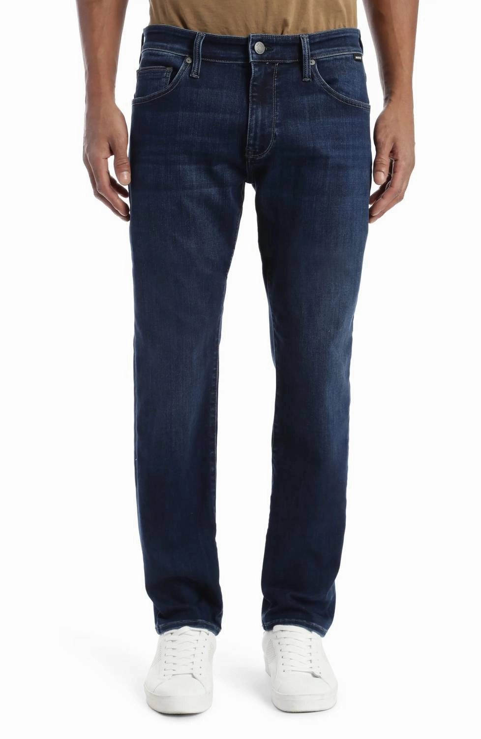 Sharp Edge Marcus Slim Straight Leg Jeans In Dark Blue Supermove
