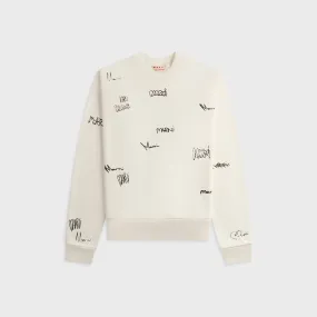 Smart Look Cozy Essential Marni Long Sleeve Sweatshirt - Natural White