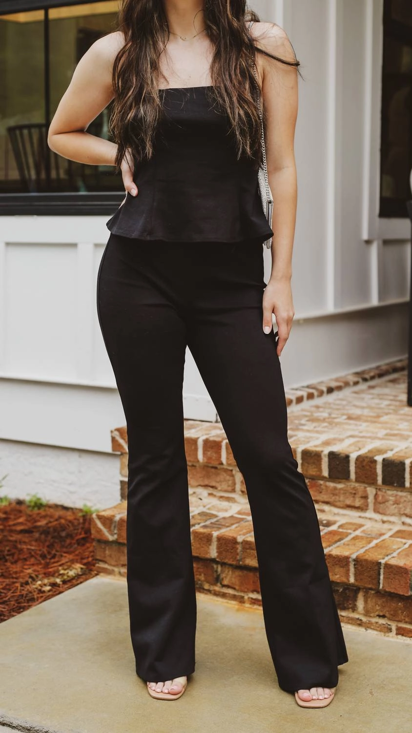 Martini At Midnight Set In Black Reinforced Seam Durability