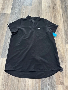 Maternity Top Short Sleeve By Figs In Black, Size: S sporty wear