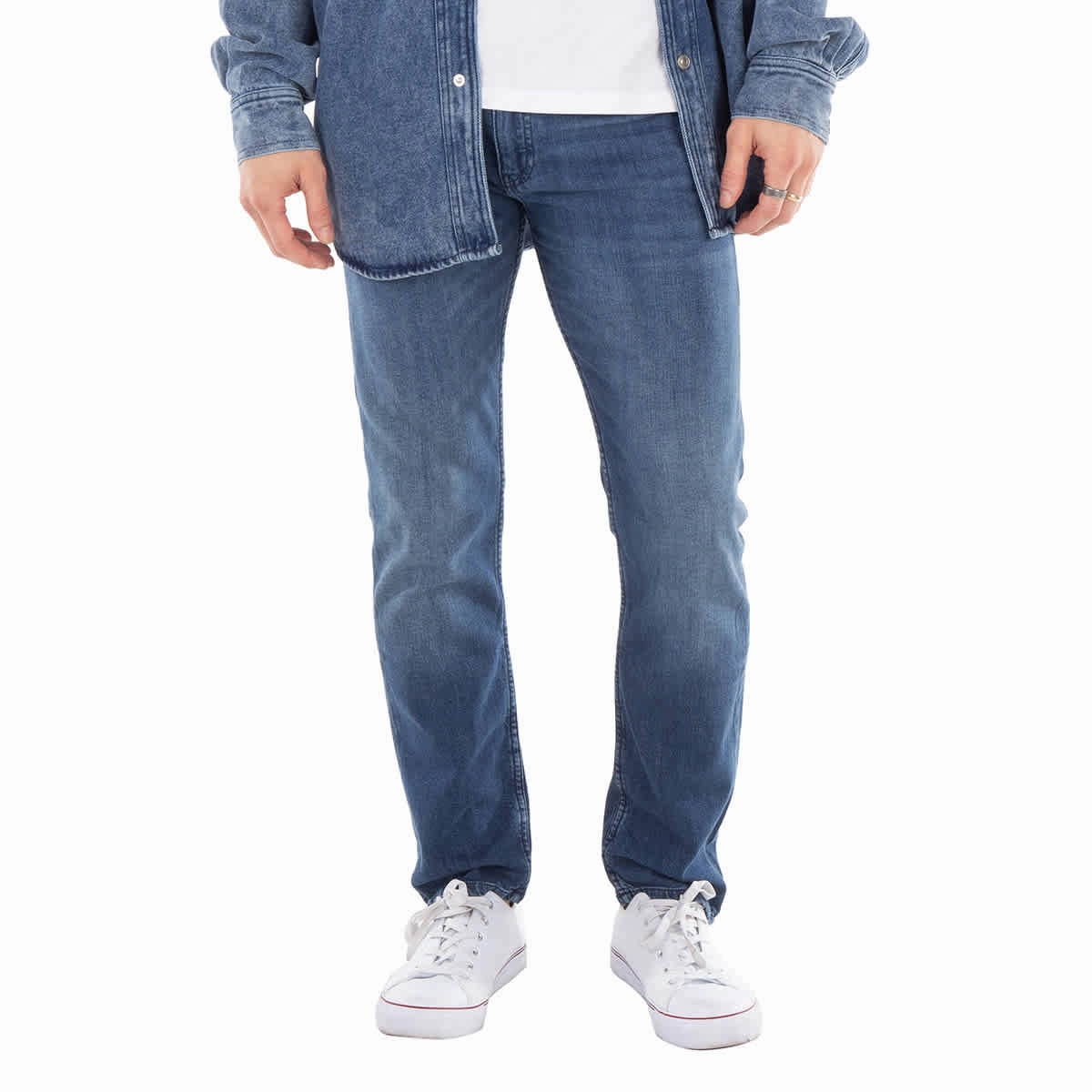 Hugo Boss Long Slim-Fit Denim Jeans Low Maintenance Fabric