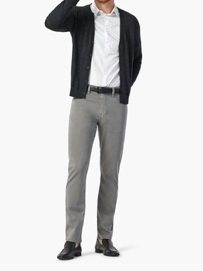 Men Charisma Straight Leg Pants In Pewter Twill Chill Mode
