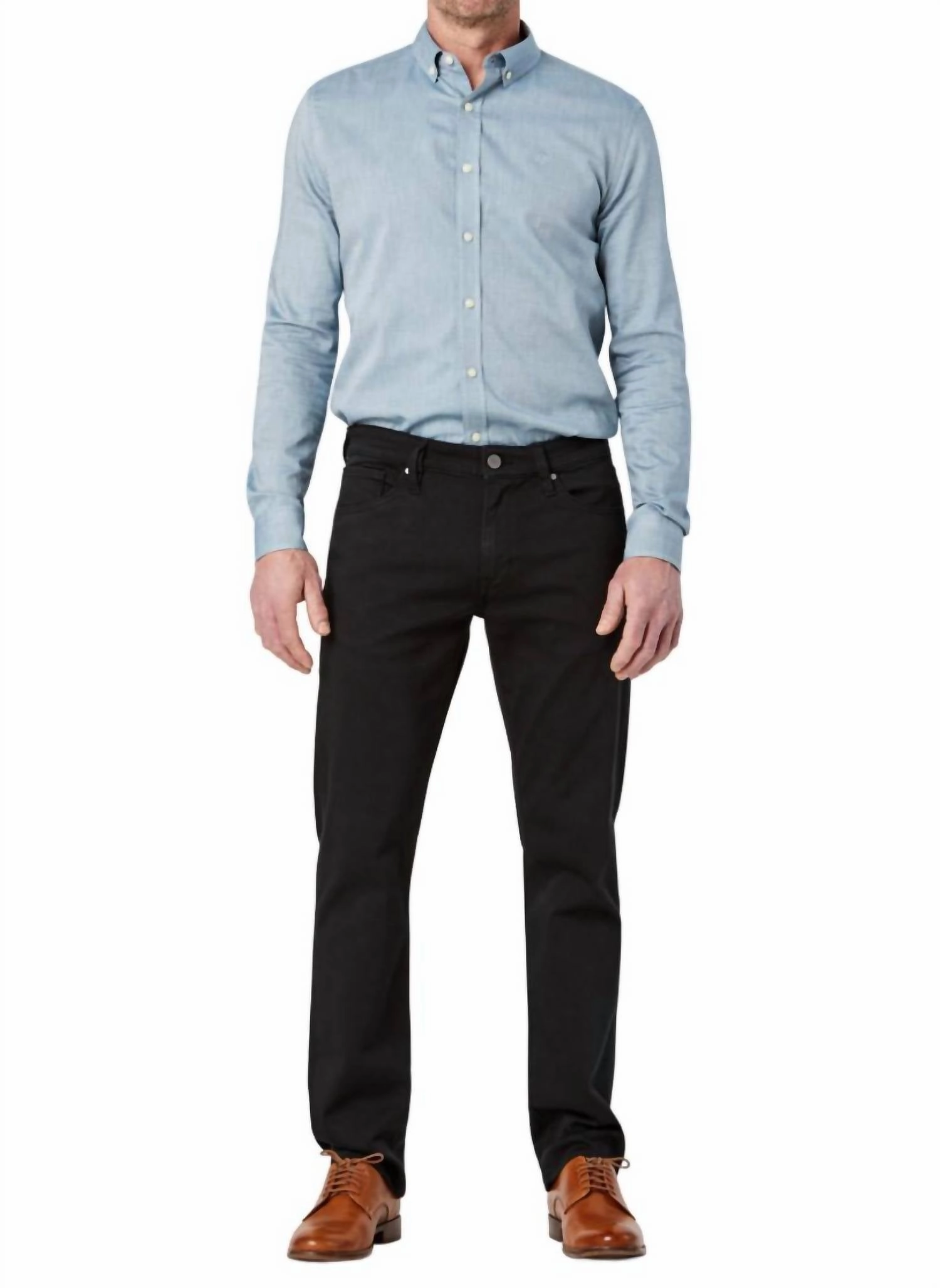 Men's Courage Straight Leg Jeans In Select Double Black Night Out Neutral Textured Work Ready Lightweight Textured