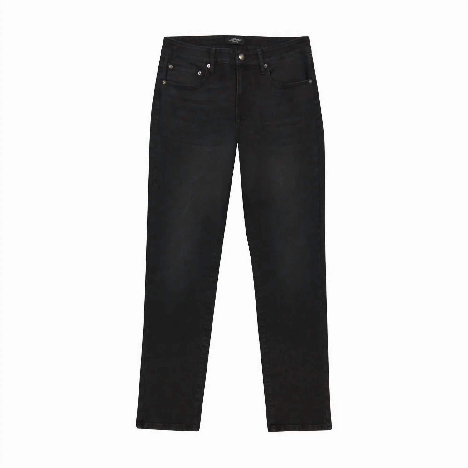 Weather Friendly Men's Crawling Tiger Slim Taper Jean In Black