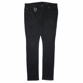 Basic Style Anti Slip Belt Loops Men's Floyd Denim Jean In Black
