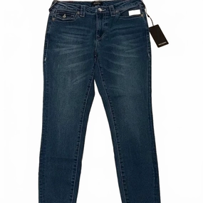 Routine Wear Casual Style Men's Jeannie Curvy Mid-Rise Flap Super Skinny In Blue