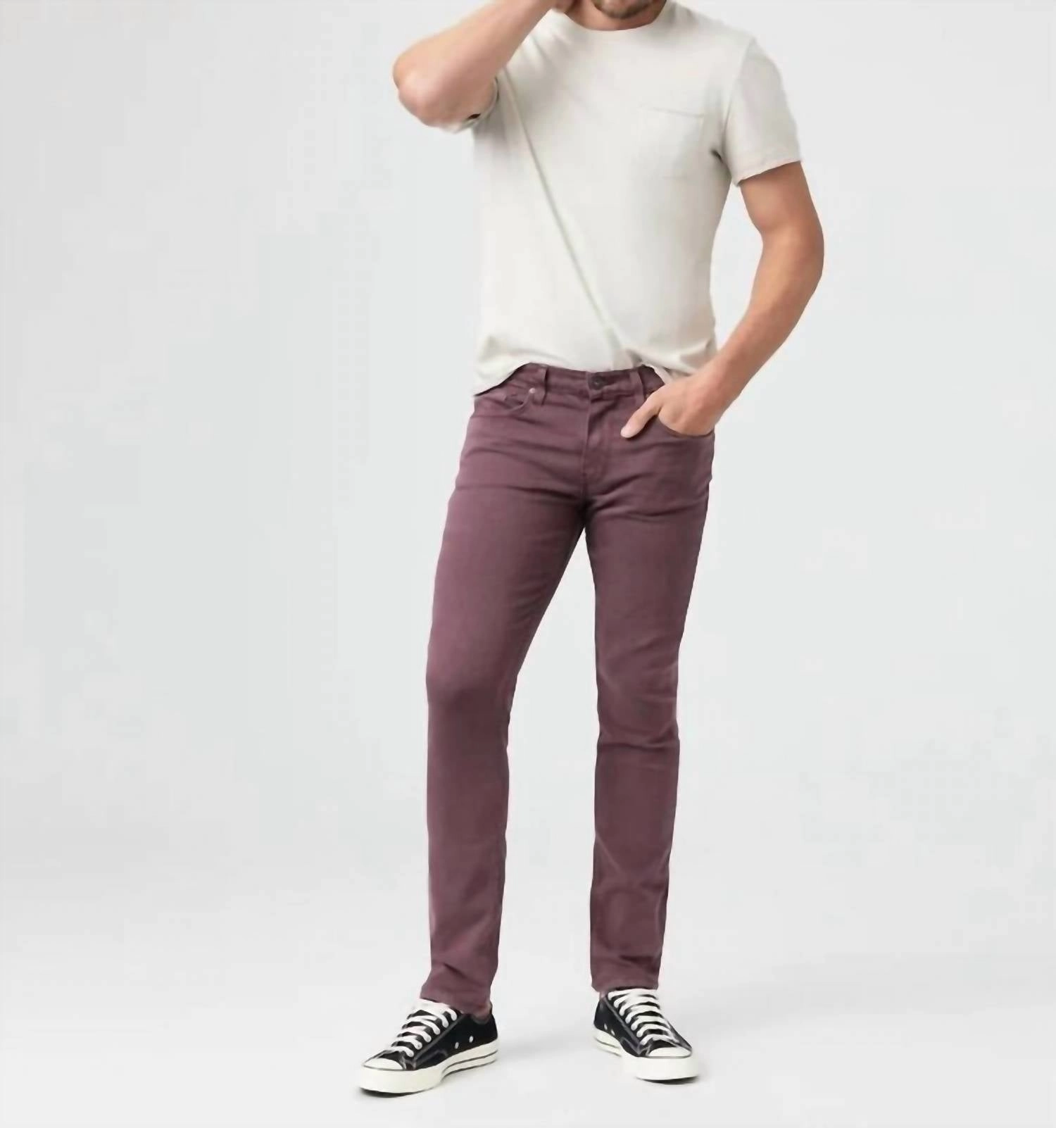 Go-to Wear Date Night Sunny Vibes Men's Lennox Jeans In Vintage Rich Malbec