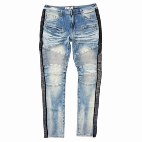 Daily Driven Men's Moto Stoned Jeans In Indigo