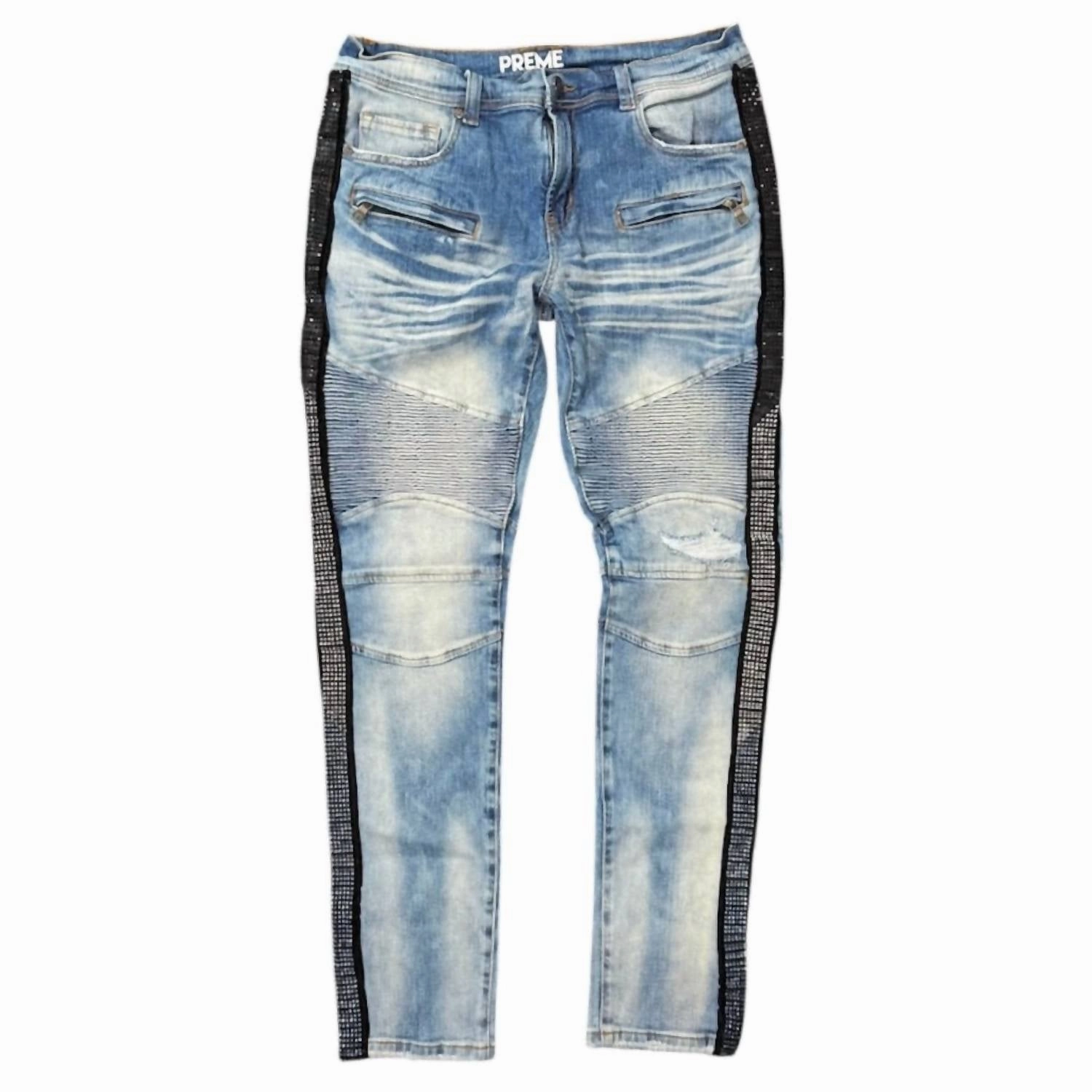 Daily Driven Men's Moto Stoned Jeans In Indigo