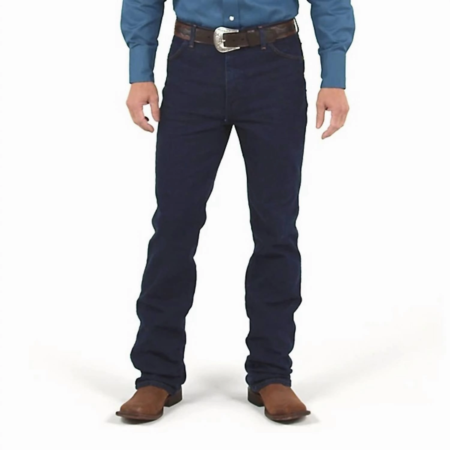 Fresh Look Minimalist Weekend Getaway Casual Men's Regular-Fit Straight Jean In Dark Indigo