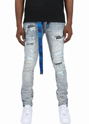 Modern Minimalist Creative Look Men's Scotty Denim Jean In Light Wash