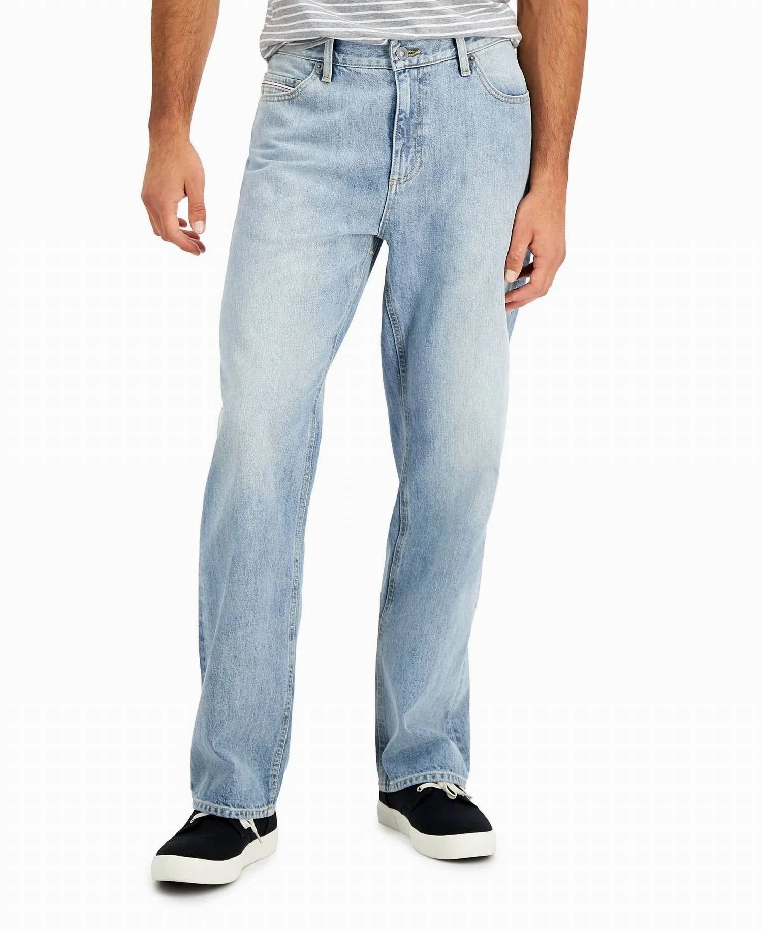 Men's Straight Fit Jeans In Blue Casual Smart Casual Unisex Wear