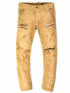 Go-To Style Men's Tory Biker Jeans In Camel