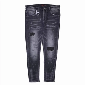 Men's Warner Denim Jean In Black Washed Party Look Sunny Vibes Couple Look Sustainable Student Outfit Nature Lover