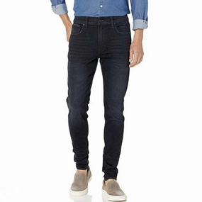 Modern Straight Leg Moisture Wicking Technology Men's Zack Skinny Expa Jean In Black Wash
