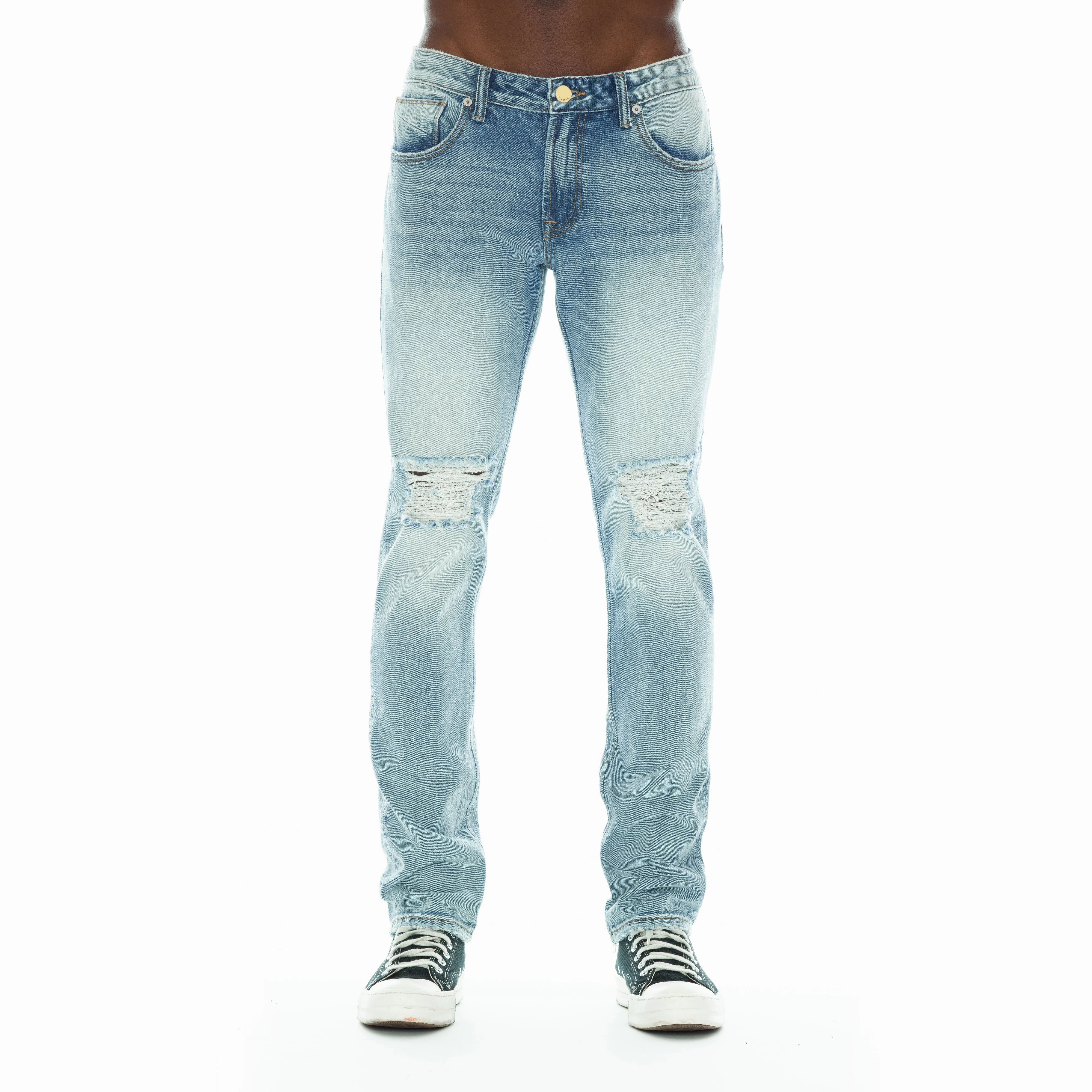 Mero Slim Fit Jean In Bleach Streetwear Fan Night Out Outdoor Adventure Party Look Youth Style
