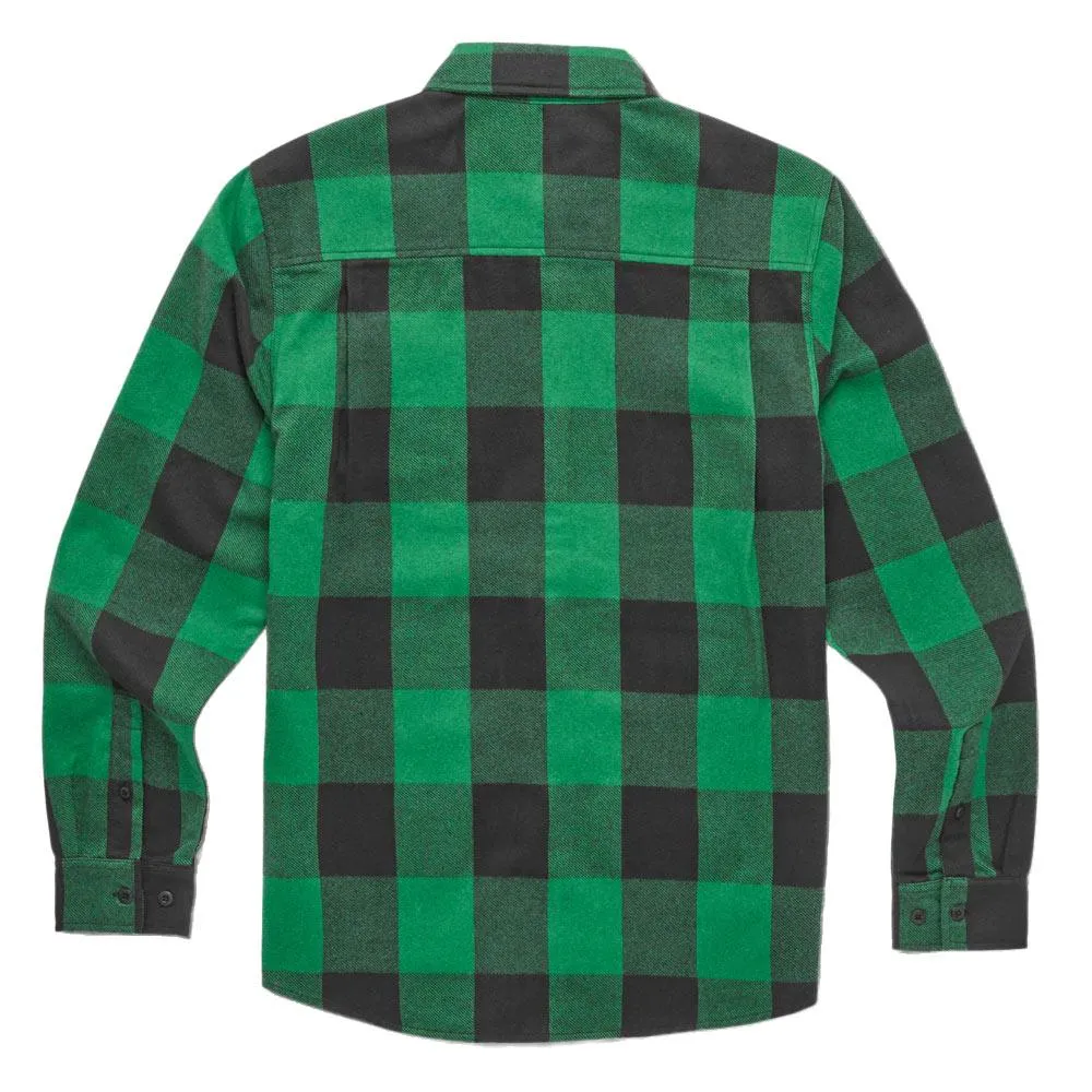 Reinforced Seams Wedding guest Etnies x Dig Long Sleeve Flannel Shirt - Black/Green