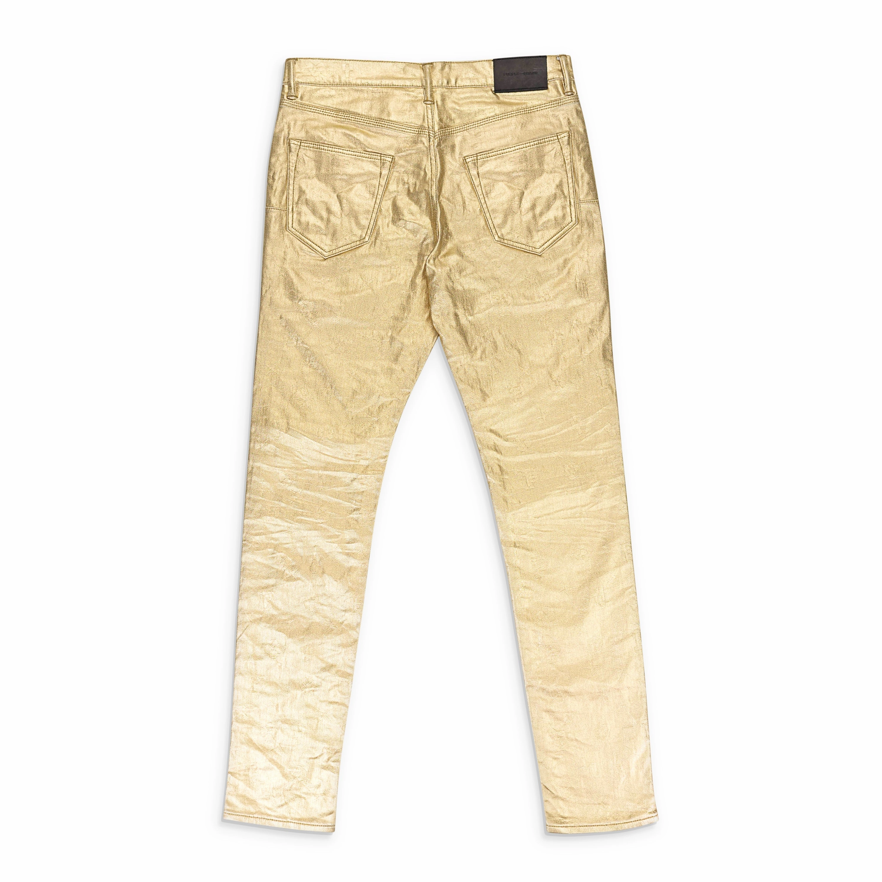 METALLIC MONOGRAM YELLOW SKINNY JEANS Artist Vibe Comfy Modern Traveler Gear Sunny Vibes