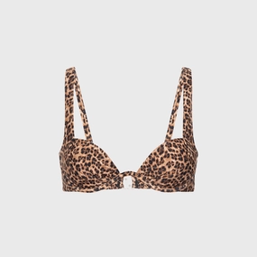 Miaou Cora Bikini Top - Leopard Playful Patterns Non Chafing Seams