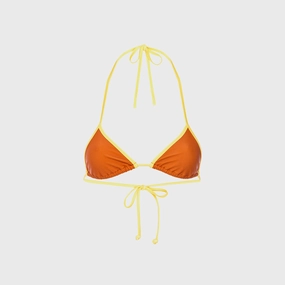 Anti Slip Grip Texture Odor Resistant Finish Miaou Jo Bikini Top - Sunset Yo