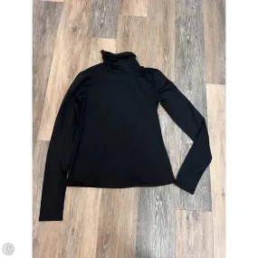 Flattering Drape Athletic Top Long Sleeve Collar By Alo In Black, Size: M