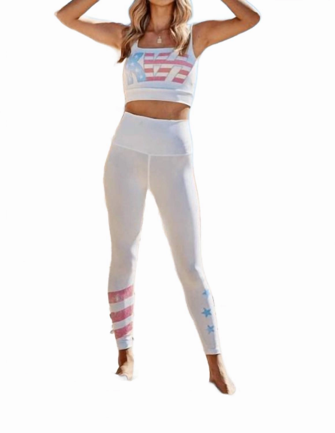 American Kiss Activewear Set In Off-White AntiPilling Technology