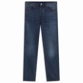 Regular-fit jeans in faded dark-blue denim Softened Fabric Move With Ease
