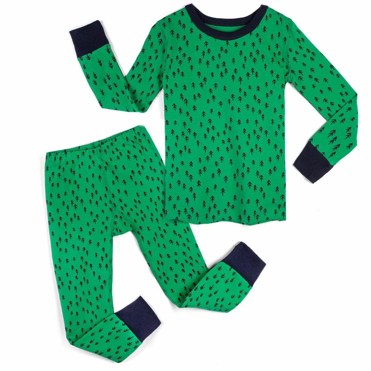 Mightly Unisex Evergreen 2-piece Pajamas Drop Shoulder