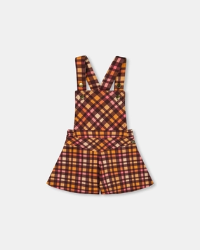FadeResistantTreatment Milano Shortall Plaid Magenta And Brown