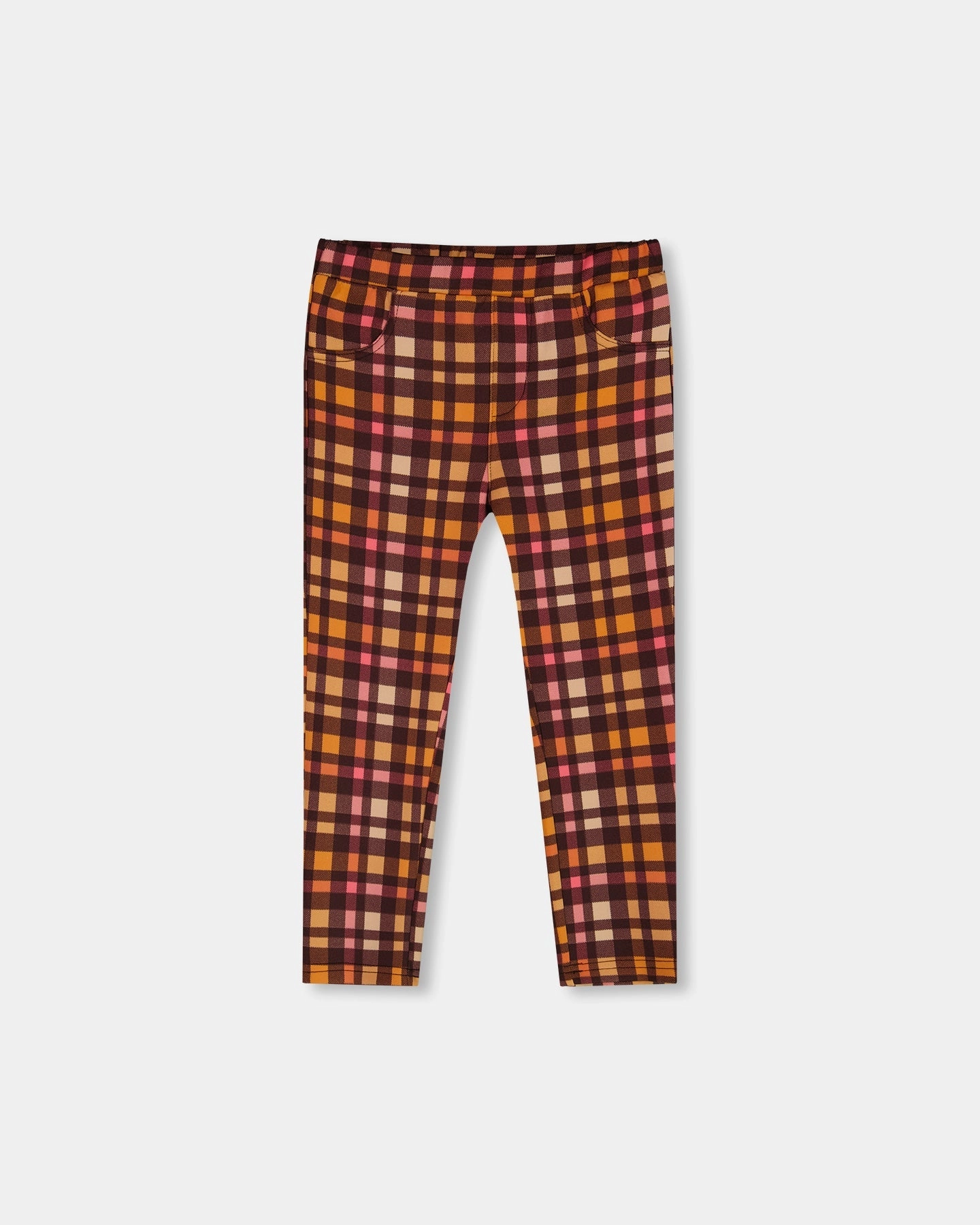 Modular Attachment Milano Treggings Plaid Magenta And Brown