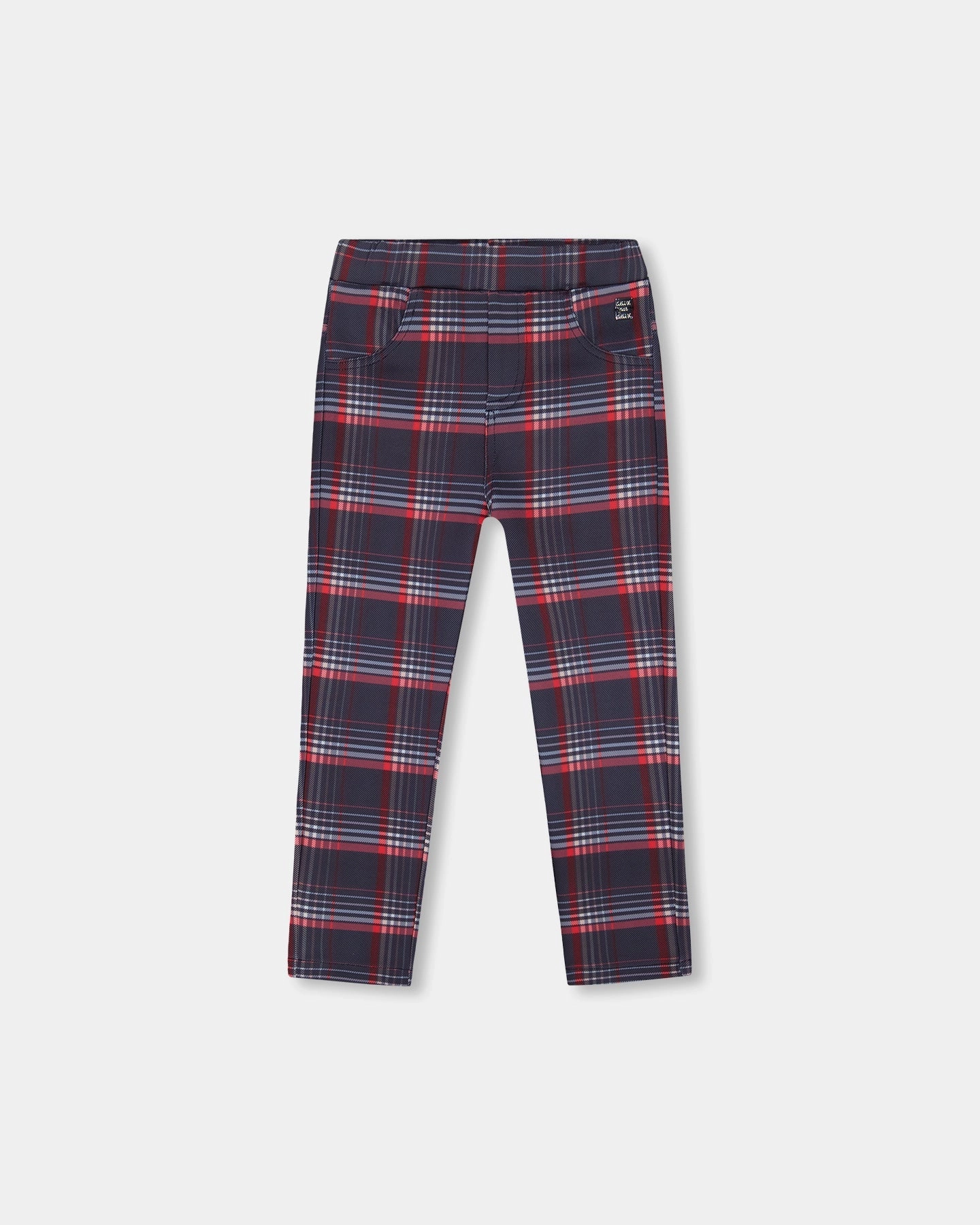 Milano Treggings Red and Navy Plaid TaglessLabel
