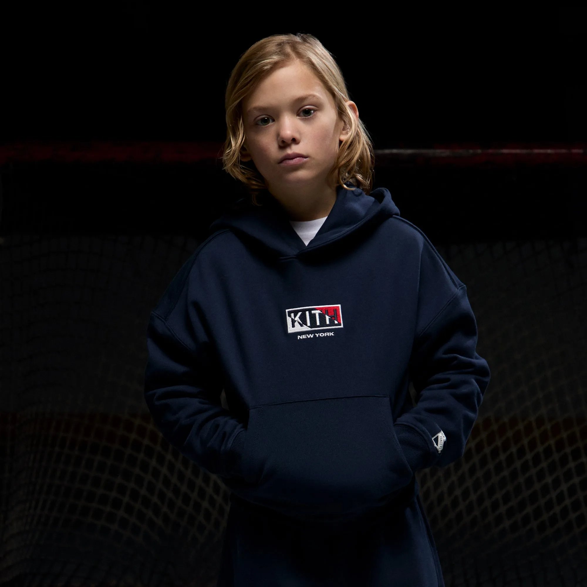Kith Kids for the New York Rangers New York Nelson Hoodie - Nocturnal Outdoor Layer product hiking suitability