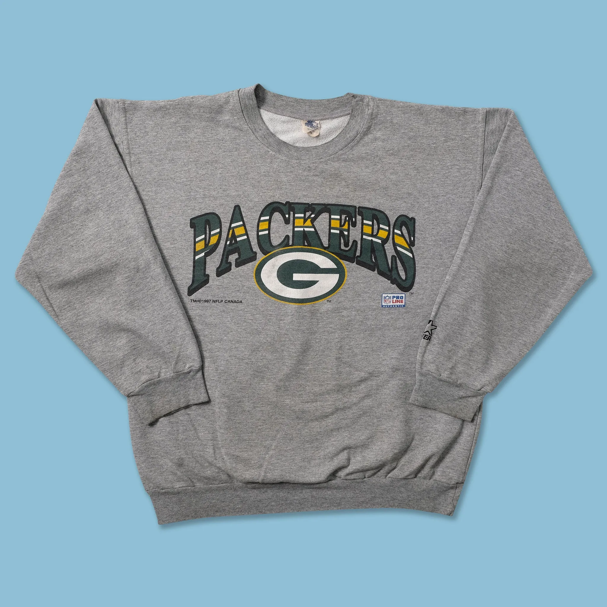 Geometric Print product eco friendliness level 1997 Starter Greenbay Packers Sweater Small
