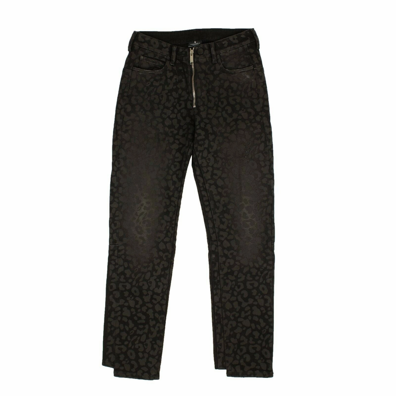 Advanced Stretch Recovery Marcelo Burlon Leopard Print Jeans - Black
