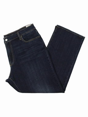 181 Mens Denim Dark Wash Straight Leg Jeans Quick Match Anti Bacterial Treatment